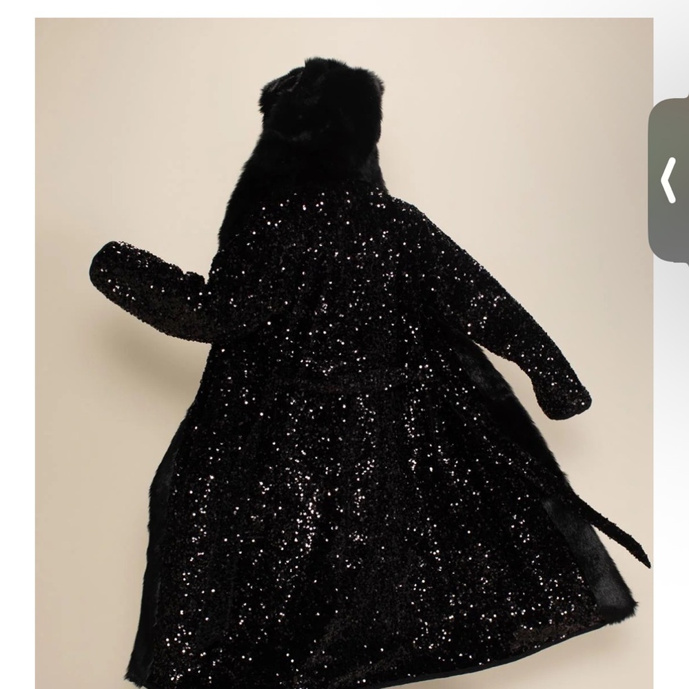 Spirithoods Sequin Faux Fur Hooded Coat with Cat Ears - NWT - Picture 2 of 3